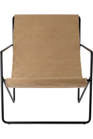 Ferm Living Black & Beige Desert Lounge Chair