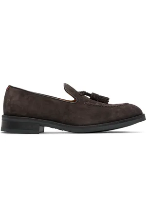 Paul Smith Brown Suede Lawrence Tassel Loafers