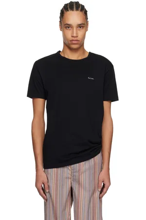 Paul Smith Three-Pack Black Organic Cotton Logo Lounge T-shirts