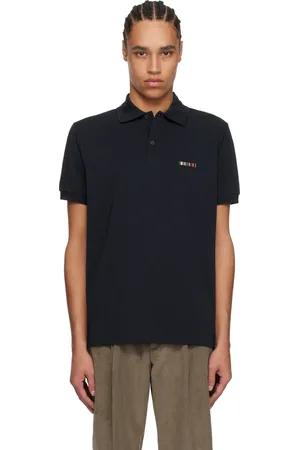 Paul Smith Navy Signature Stripe Logo Cotton Polo