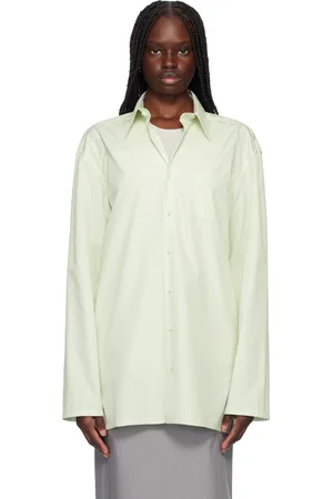 RIER Green Popeline Cotton Shirt
