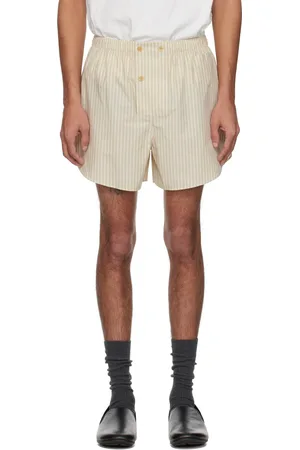 The Row Off-White & Green Nicasio Shorts