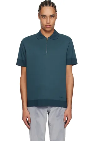 Paul Smith Blue Zip Polo