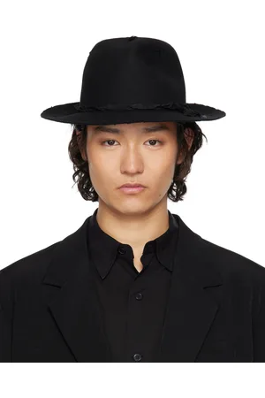YOHJI YAMAMOTO Black Wool Soft Hat