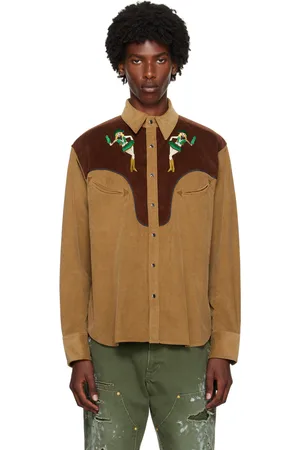 Kolor Tan & Brown Western Shirt