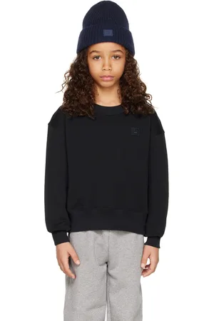 Acne Studios Kids Black Patch Sweatshirt