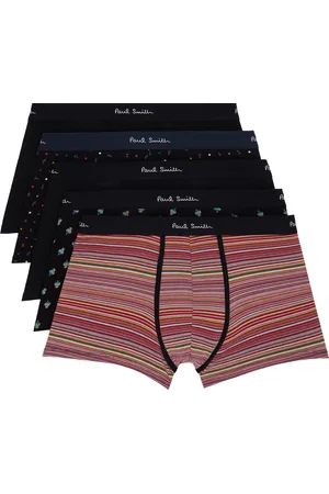 Paul Smith Five-Pack Multicolor Mixed Signature Stripe & Pattern Boxer Briefs