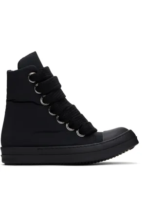 Rick Owens Black Hollywood Jumbo Lace Puffer Sneaks Sneakers