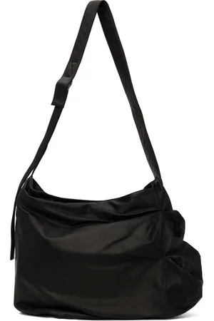 YOHJI YAMAMOTO Black Uneven Crossbody Bag