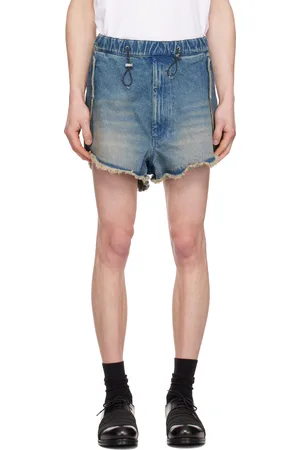 Random Identities Blue Washed Denim Shorts