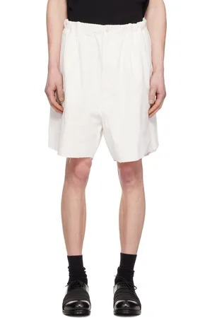 Random Identities White Corduroy Worker Shorts