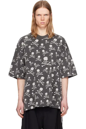 MASTERMIND Black Boxy Fit Vintage Skull T-shirt
