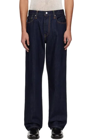 vowels Navy Baggy Jeans
