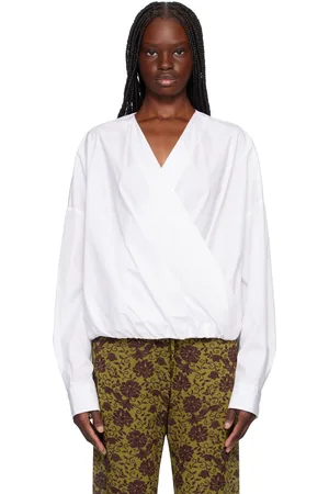 DRIES VAN NOTEN White Twisted Shirt