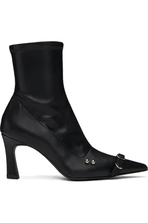 Justine Clenquet Black Patti Boots