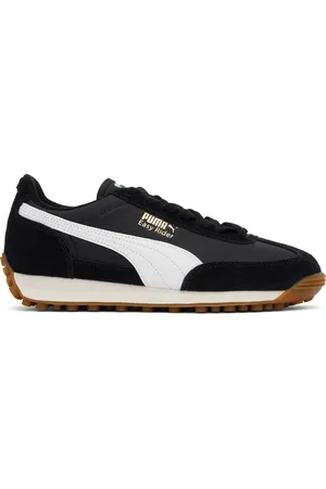 PUMA Black & White Easy Rider Vintage Sneakers