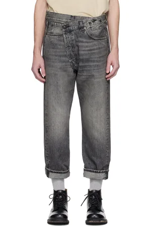 R13 Black Crossover Jeans