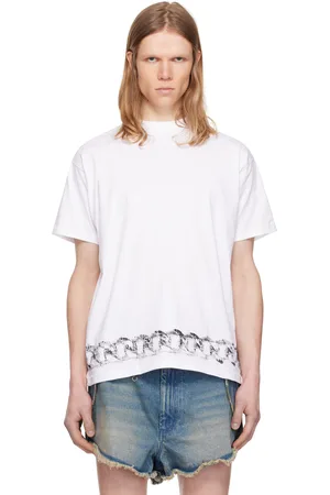 Random Identities White Chain Belt Print Short Sleeve T-shirt