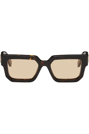 OFF-WHITE Brown Silverstone Sunglasses