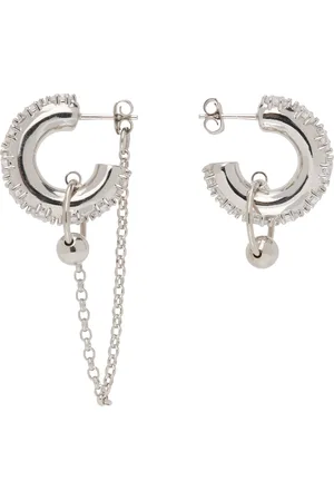 Justine Clenquet Silver Penny Earrings