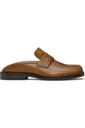 Maison Margiela Brown Tabi City Slip-on Loafers