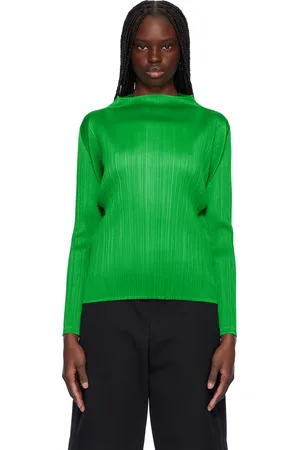 PLEATS PLEASE ISSEY MIYAKE Green Monthly Colors February Top