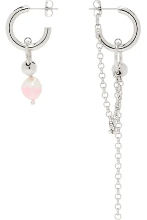 Justine Clenquet Silver Nikki Earrings