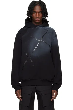 HELIOT EMIL Black Fluxus Hoodie