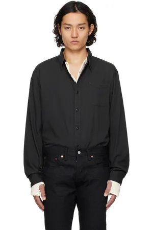 Ralph Lauren Black Garment-Dyed Twill Shirt