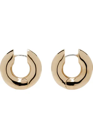 Laura Lombardi Gold Medium Terra Hoop Earrings