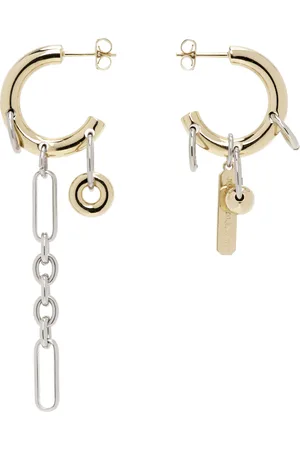 Justine Clenquet Gold & Silver Iris Earrings