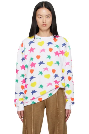 Kids Worldwide White Doodle Waffle Long Sleeve T-shirt