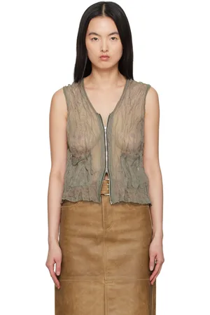 OUR LEGACY Taupe Crush Vest