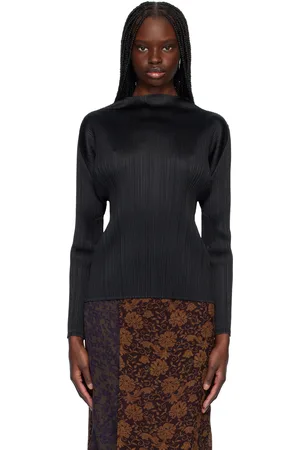 PLEATS PLEASE ISSEY MIYAKE Black Monthly Colors February Top