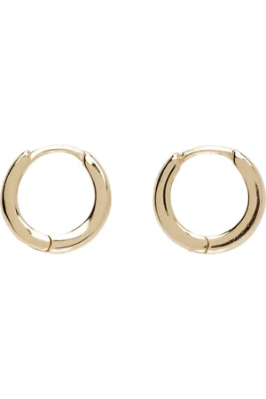 Laura Lombardi Gold Clutch Hoop Earrings