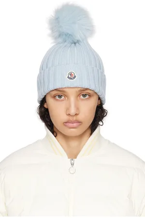 Moncler Blue Pom-Pom Beanie
