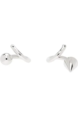 Justine Clenquet Silver Miya Earrings