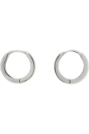 Laura Lombardi Silver Clutch Hoop Earrings