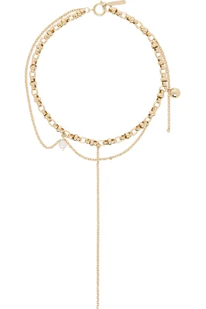 Justine Clenquet SSENSE Exclusive Gold Winona Necklace