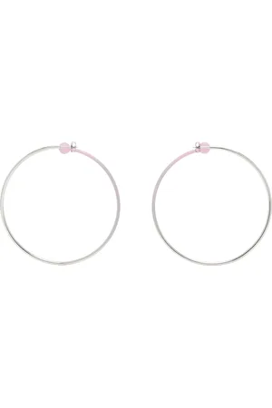 Justine Clenquet Silver & Pink Marfa Gradient Earrings