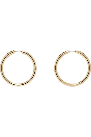 Laura Lombardi Gold Large Seamless Hoop Earrings