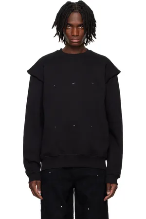 HELIOT EMIL Black Outline Logo Sweatshirt
