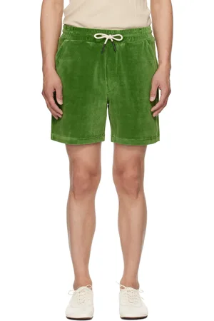 Oas Green Velour Shorts