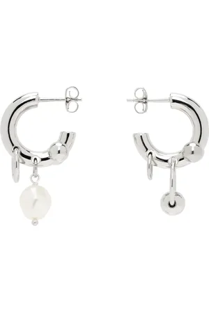 Justine Clenquet Silver Lisa Earrings