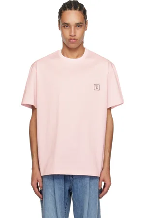 WOOYOUNGMI Pink Cotton Back Logo T-shirt