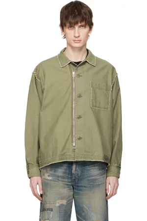 NEIGHBORHOOD Green Untrimmed Zip LS Shirt