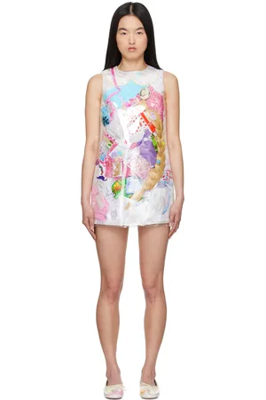 ASHLEY WILLIAMS Transparent Trash Minidress