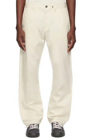 RAG&BONE Off-White Haydon Straight Fit Cotton Chino Trousers