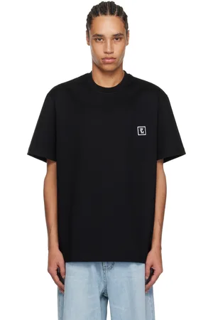 WOOYOUNGMI Black Cotton Back Logo T-Shirt