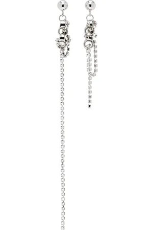 Justine Clenquet Silver Mia Earrings